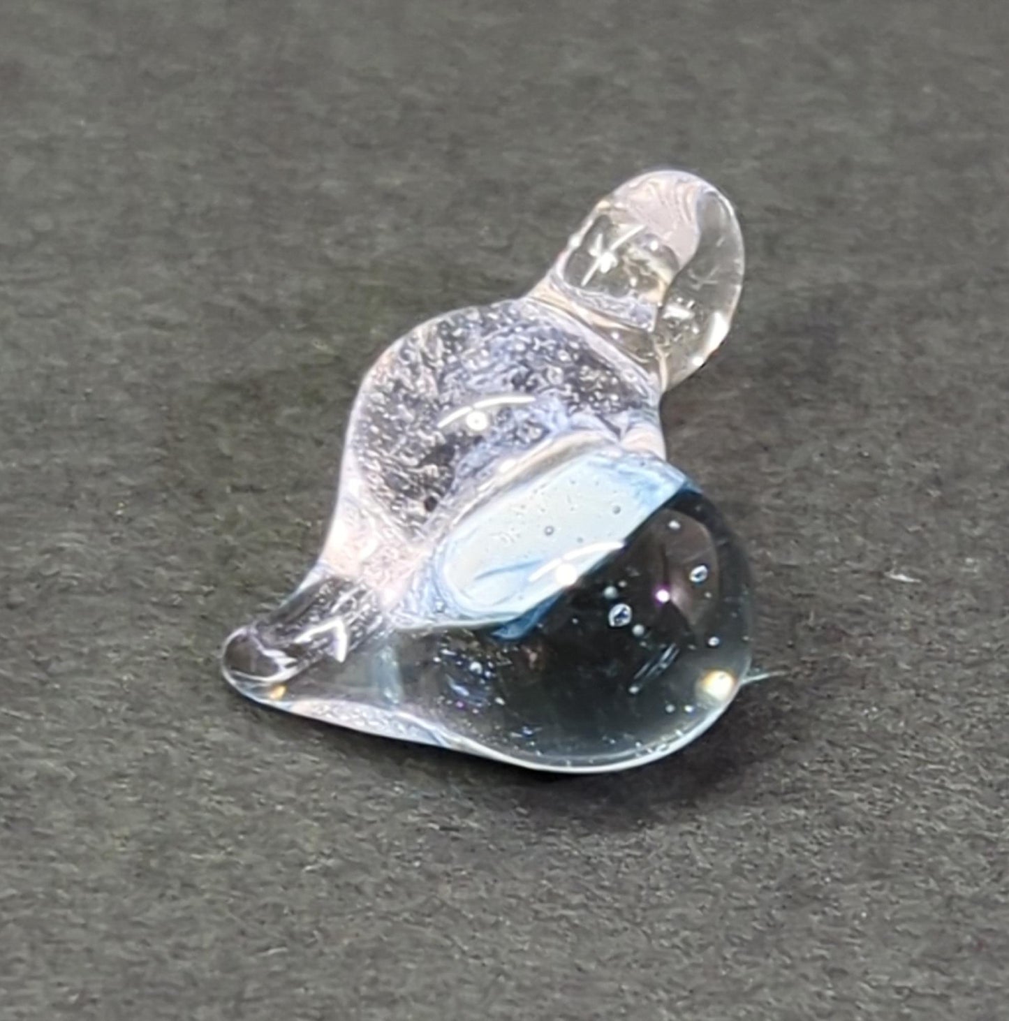 ハートピアスorイヤリング　【ライトブルー】 - INORIglass